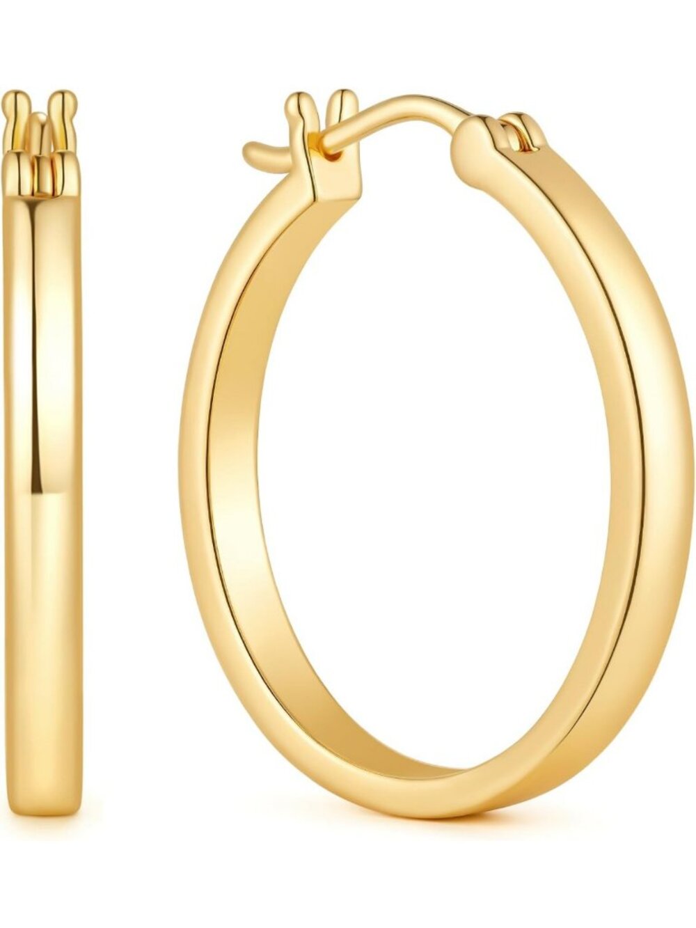 Stylish 14K Gold Hoop Earrings for Women - Elegant Jewelry Accessory